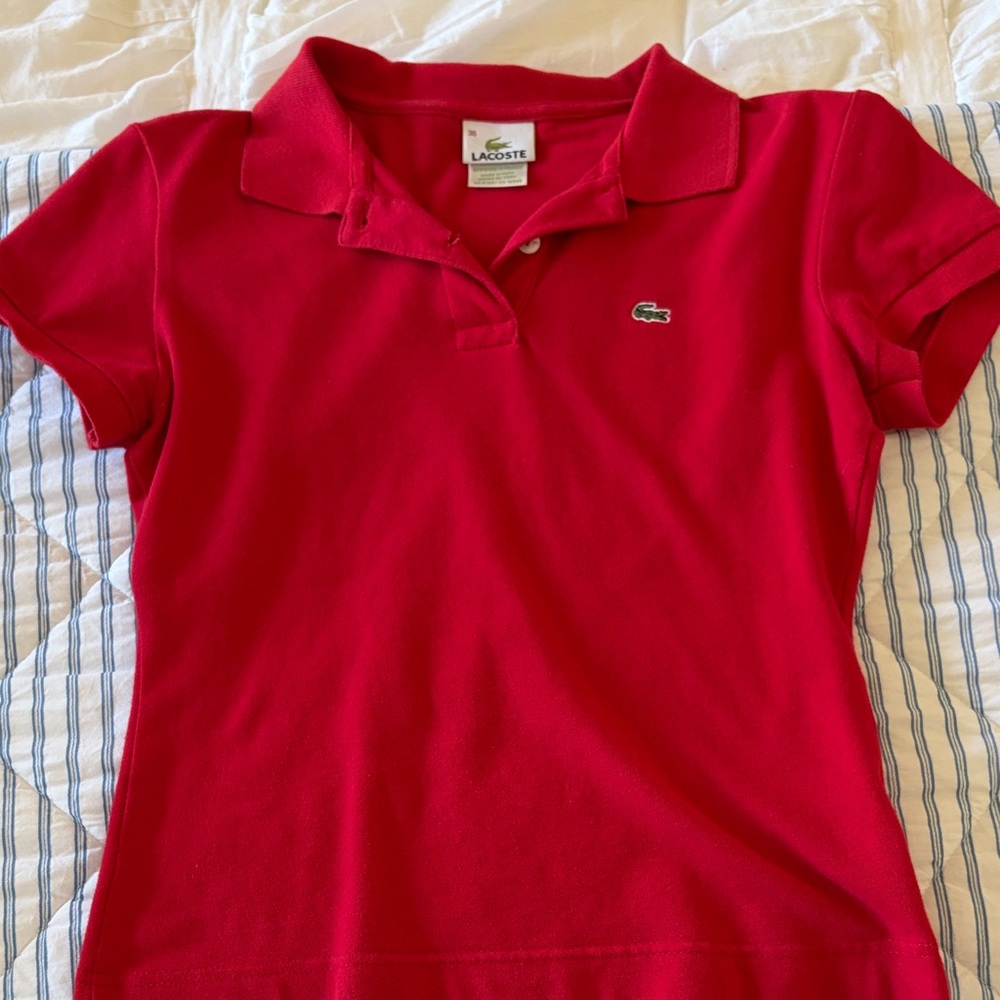 Lacoste Polo in Red Size 36